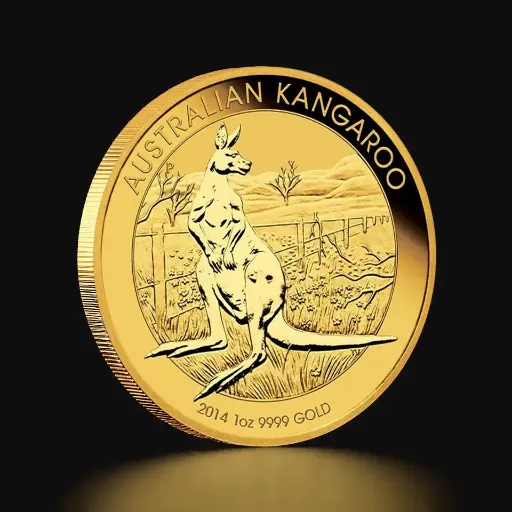 1 uns AustraliGuld Kangaroo tidigare